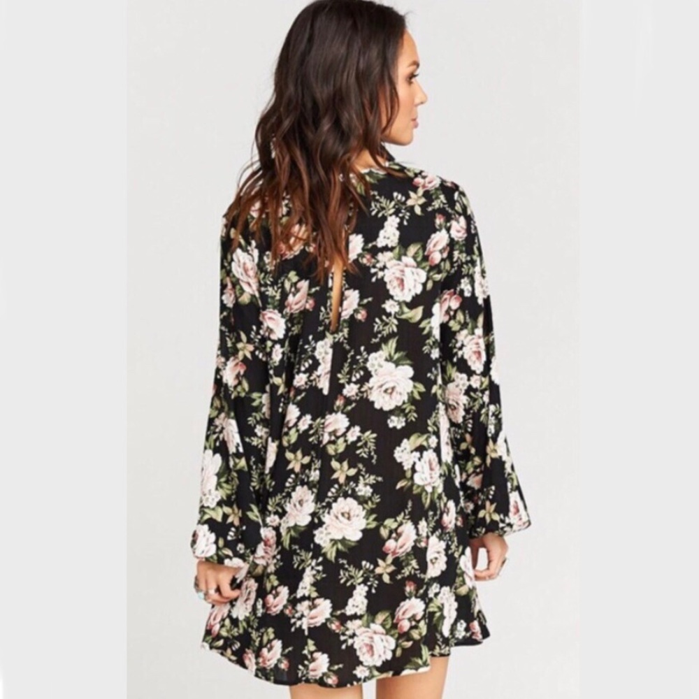 Show Me Your Mumu Donnie Dress Roses Cloud Floral Boho Mini Dress XS - Picture 4 of 16